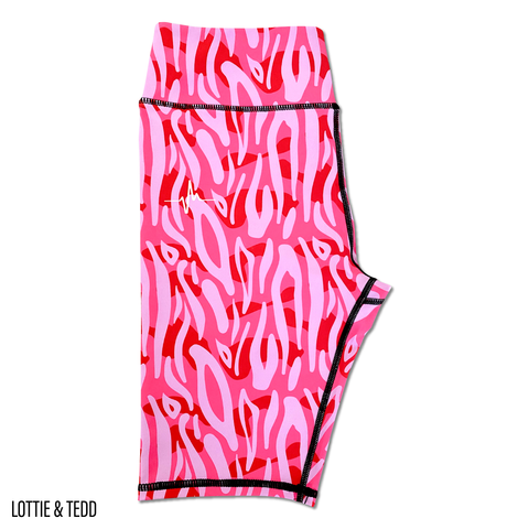Get Wild (Pink & Red) ACTIVEWEAR Shorts